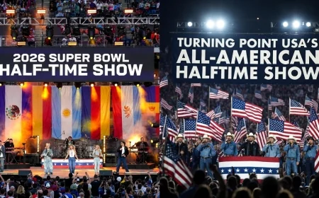 "A critical insight of both SUPER BOWL 2026 HALFTIME SHOWS"