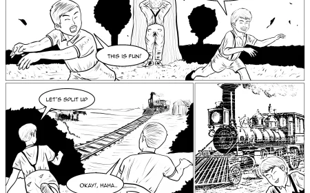 LONG BLACK TRAIN (FREE 10pg COMIC)